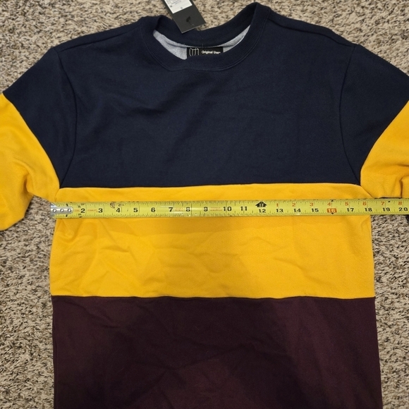 NWT Original Use color block crewneck sweatshirt Size Small - Picture 12 of 14